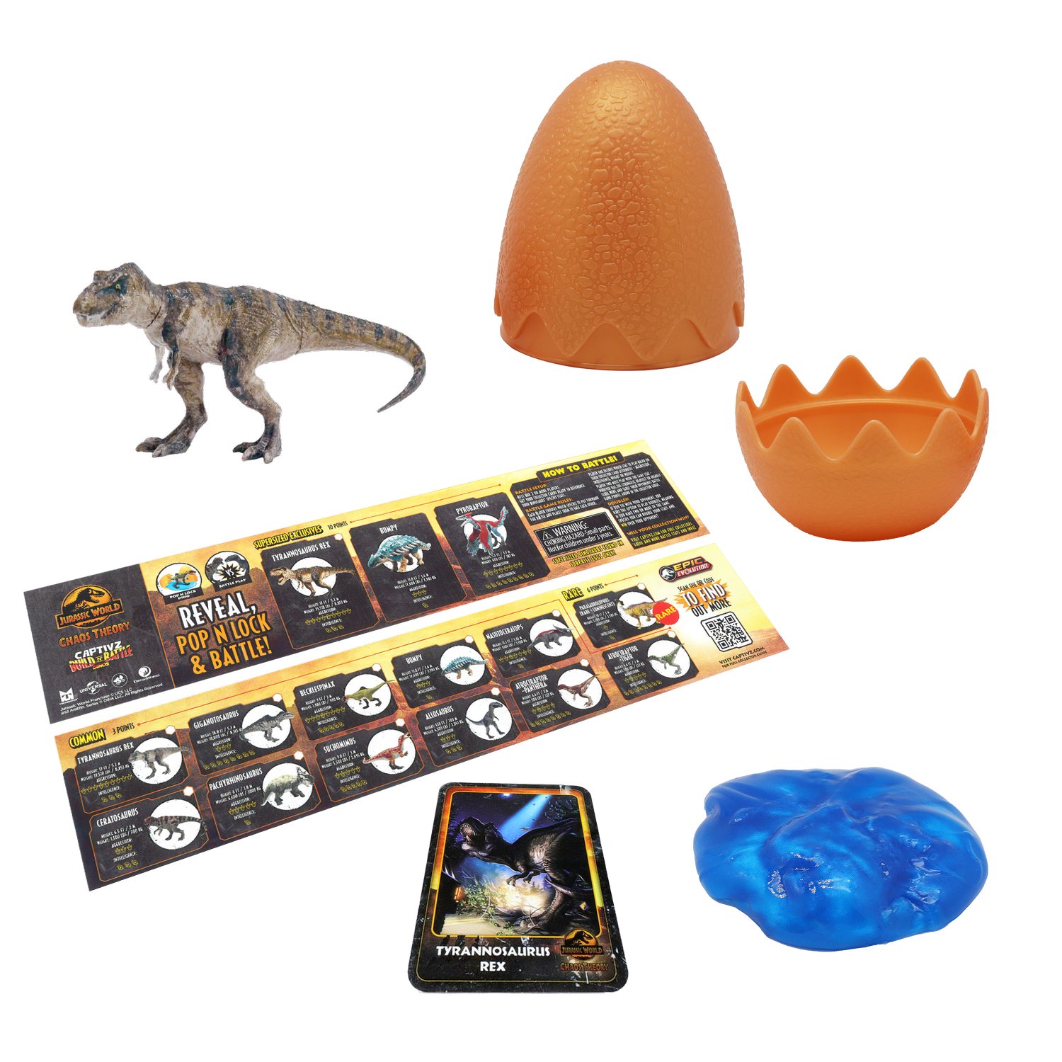 Jurassic World Captivz Chaos Theory Slime Egg — TOYMONSTER